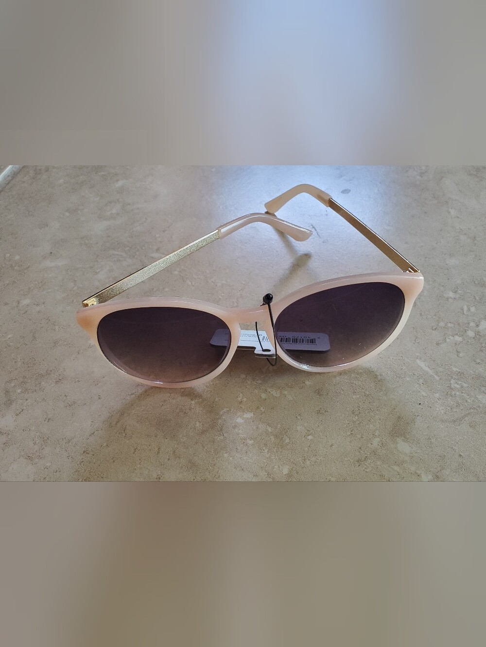 Cat Eye Skin Tone/ Gold Frame Sunglasses